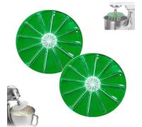 Accessorio per frullatore crema, con testa per miscelatore, frusta e scudo antischizzi, accessorio per la pulizia della frusta a 6 fili, multicolore, riduce gli sprechi di pastella (C-2 pezzi)