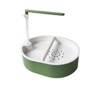 Accessorio per Gabbia da Bagno per Pappagalli con Posatoio per Conuro Cenerino E Inseparabile.