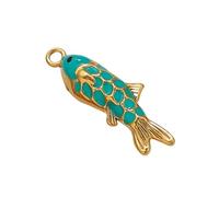 Accessorio per gioielli a forma di pesce, in diversi colori, delicati risultati di gioielli per progetti creativi e artigianali