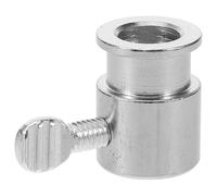 Accessorio per Girarrosto Fermo Griglia in Ferro Cromato Argento | Regolazione Rapida, Laterale Vite, Diametri 20mm e 11, 5mm, per Arrosti e Gite All'aperto