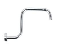 Accessorio per il bagno con staffa di estensione per soffione doccia in acciaio inossidabile a forma di S da 13 pollici (Galvanotecnica F-Y234)