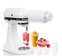 Accessorio per Il Ghiaccio Compatibile con Il Mixer A Colonna Kitchen Aid con 8 Stampi per Il Ghiaccio Sostituibili, Efficiente Accessorio per la Rasatura del Ghiaccio