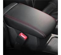 Accessorio per la modifica dell'auto Accessori Interni Auto, Bracciolo Di Controllo Centrale, Copertura Protettiva Per POLO VI 2019-2024(Black red line)