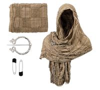 Accessorio Per La Sciarpa Della Sciarpa Terreni Rifiuti Medievali Con Spilla A Scialle Unisex Miscela Miscela Cotone Mantello Medievale Halloween