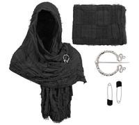 Accessorio Per La Sciarpa Della Sciarpa Terreni Rifiuti Medievali Con Spilla A Scialle Unisex Miscela Miscela Cotone Mantello Medievale Halloween