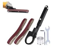 Accessorio per levigatrice a nastro, strumento di macinazione multifunzione, convertitore a nastro per smerigliatrice angolare, finitura superficiale professionale in metallo, adattatore per