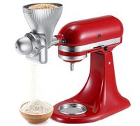 Accessorio per macina tutto in metallo per mixer KitchenAid con 12 livelli di macinazione, accessorio per macinare grano, mais, avena, grano saraceno, miglio e altri cereali