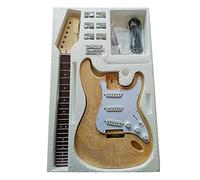 Accessorio Per Materiale Per Chitarra Elettrica Kit Per Chitarra Fai-da-te Con Manico In Acero Duro Impiallacciato In Acero kit per chitarra elettrica incompiuto (Color : 02)