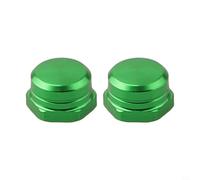 Accessorio per mulinello da pesca per dado mandrino Snap M7, set da 2 pezzi compatibile con viti da 7 x 4 mm per mano sinistra e destra (mano sinistra verde)