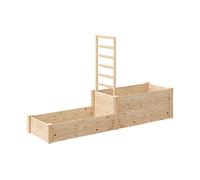 ACCESSORIO PER ORTO OUTSUNNY 84H-290V00ND - Letto per rialzato in legno di abete con traliccio