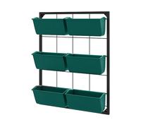 ACCESSORIO PER ORTO OUTSUNNY IT84H-051V00GN - acciaio e plastica, 52x14x66 cm, 6 vasi, drenaggio