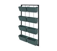 ACCESSORIO PER ORTO OUTSUNNY IT84H-051V01DG - acciaio e plastica, 52.5x14x90 cm, 8 vasi da 3.5L, drenaggio