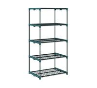 Outsunny Portapiante a 5 Livelli Aperti in Acciaio e Plastica, 67x49x138 cm, Verde Scuro Aosom Italy