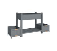 ACCESSORIO PER ORTO OUTSUNNY IT84H-541V00GY - legno di abete, 149x46x76 cm, vasi pieghevoli
