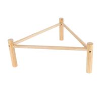 Accessorio per palestra per uccelli e pollame: posatoio in legno massello per pappagalli, piattaforma di riposo, stazione di addestramento, scaffale.