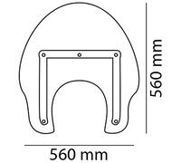 Accessorio per parabrezza manuale per cupole per compatibile con INDIAN SCOUT