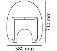 Accessorio per parabrezza manuale per cupole per compatibile con INDIAN SCOUT