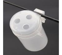 Accessorio per pesca alla carpa, con coppetta in pellet per canne da pesca con funzione antigoccia e stabilità montata sulla punta (L)