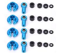 Accessorio per pezzi di ricambio RC di ginnastica per fine 'anda di collegamento per 1/10 ECX a 2 ruote motrici di upgrade RC Aggiornamento in alluminio materiale plastico rosso (Blue ECX1038B)