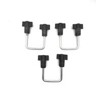 Accessorio per Portabici FARAD Pesio - Kit Attacco a U per Barre Senza Scanalatura, Compatibile con Barre da 30 a 80 mm