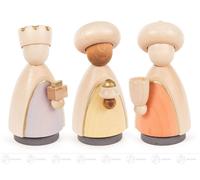 Accessorio per Presepe Santa 3 Re Magi Smaltato Altezza = 9,5cm Nuovo Erzgebirge