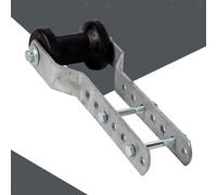 Accessorio per rimorchio per barche con staffa per rullo della chiglia