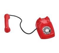 Accessorio per Scena di Telefono in Miniatura Telefono in Lega Vintage per Casa delle Bambole Decorazione per Telefono in Miniatura Rosso per La Tua Stanza