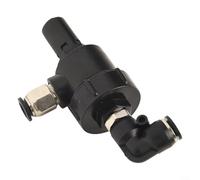 Accessorio per smontagomme a gomito con valvola di scarico rapido con design a senso singolo, ottimizzato per il rilascio rapido del tallone degli pneumatici (A)