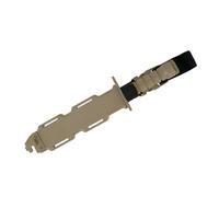 Accessorio per softair - Coltello da addestramento con baionetta finta / Lama in plastica morbida per addestramento militare, cosplay, softair, attività all'aperto / Materiale: polimero resistente.