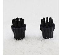 Accessorio per spazzola in nylon per sistemi di scopa a vapore compatibile con le comuni marche di pulitori a vapore per la rimozione ostinata (2 pezzi)