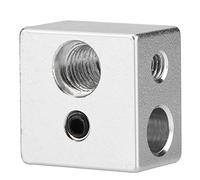 Accessorio per stampante 3D, blocco riscaldatore per hotend estrusore MK10, dissipazione ad alto calore professionale di filo in alluminio M7 20x20x13mm Dissipazione rapida ad alto calore per stampant