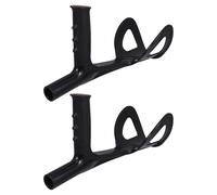 Accessorio per Stampella a Gomito 22mm Nero, 2 Pezzi Pp | Supporto Ergonomico a U per Riabilitazione e Cammino, Facile da Montare, Resiste a Usura e Sporco