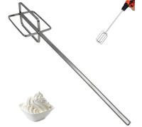 Accessorio per trapano e miscelatore Asta per agitazione in acciaio inossidabile Accessori per mixer manuale Frusta per pasta di carne rinforzata estesa per la casa e la CUCINA da costruzione