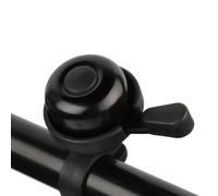 Accessorio per tromba in rame, per mountain bike, suono migliorato, riflettente, di sicurezza, leggero, stabile, adatto a 5,8 x 3,4 x 3 cm, nero, oro, argento, per ciclismo urbano fuoristrada (nero)