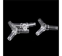 accessorio per tubi del T, 1pc Y Tee OD 5mm Raccordo for pompa d'aria for acquario, distributore di raccordi for tubi della, connettore for tubo flessibile in ABS trasparente