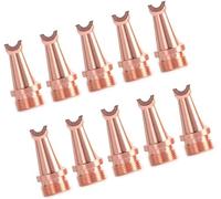 Accessorio per ugelli di rame per macchine per saldatura laser portatile, punta per l'alimentazione del filo in attività di saldatura industriali C-type U-shaped 10 pezzi