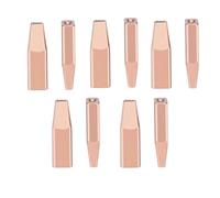 Accessorio per ugelli di saldatura in rame industriale Compatibile con pistola da salda Double guide nozzle 1.0mm 10 pezzi