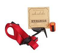 Accessorio per ukulele 4 in 1 Mtlavishness, con tracolla, shaker a sabbia, set di corde e capotasto per le tue esigenze quotidiane di gioco di ukulele. Materiale: