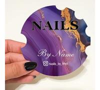 Accessorio Personalizzato Per Foto Delle Unghie, Disco Acrilico 3D Nails Con Testi Personalizzati, Accessorio Per Onicotecnici Per Social Media E Promozione Commerciale(Color 4)