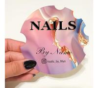 Accessorio Personalizzato Per Foto Delle Unghie, Disco Acrilico 3D Nails Con Testi Personalizzati, Accessorio Per Onicotecnici Per Social Media E Promozione Commerciale(Color 10)