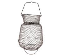 Accessorio pesca Sele Cestello porta pesci tondo metallico 25 x 35 cm - 11 mm