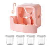 Accessorio portatile per il miglioramento della qualità dell'aria interna, 11 x 9 x 9 cm, in polipropilene, per ventola di raffreddamento a cubo, umidificatore, colore: rosa