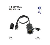 ACCESSORIO PRESA AUTO TECMATE OPTIMATE O6 SAE76