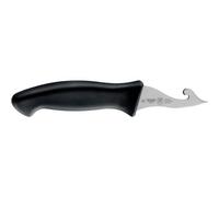 Accessorio professionale impiegato per apertura dell'ostrica in acciaio cm 20 e colore lama lucida manico nero nero