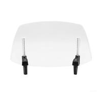 Accessorio regolabile per parabrezza moto in ABS per DL1050, 30 x 19 cm, prolunga clip-on per ridurre la resistenza al vento e proteggere dallo sporco, bianco/grigio (bianco)