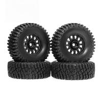 Accessorio Ricambio RC Per ARRMA Per Mojave Per GROM Per Tamiya Per Kyosho Per HPI 1/16 1/18 4 Pezzi 12mm Esagonali Pre-incollati Pneumatici E Ruote RC Parti Del Camion(Black)