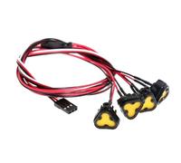 Accessorio Ricambio RC Per Axial Per SCX10 90046 Per Wraith RR10 VS4-10 Per Redcat Gen8 Per Traxxas Per TRX4 1/10 RC Auto Top Luci Spotlight Aggiornamenti(Type4)