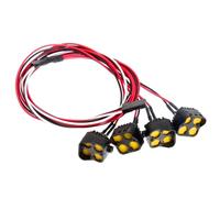 Accessorio Ricambio RC Per Axial Per SCX10 90046 Per Wraith RR10 VS4-10 Per Redcat Gen8 Per Traxxas Per TRX4 1/10 RC Auto Top Luci Spotlight Aggiornamenti(Type1)