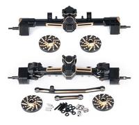 Accessorio Ricambio RC Per Axial Per Scx24 Per Deadbolt Per Wrangler C10 Per Gladiator Per Bronco 1/24 Rc Auto Portale In Ottone Pesi Dell'asse Collegamento Dello Sterzo(1set)