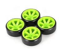 Accessorio Ricambio RC Per Hsp Per Tamiya Per Hpi Trxs 1/10 Rc Auto Parti Aggiornamento 4 Pezzi Modello Duro Drift Pneumatici Ruota On-Road Veicolo Alla Deriva Set(Green)